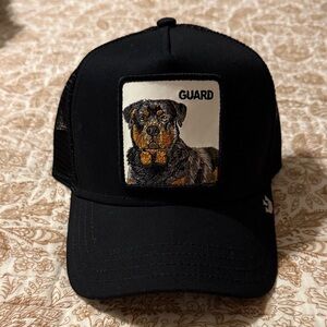 Goorin Bros Black 'Guard' Rottweiler Patch Trucker Hat